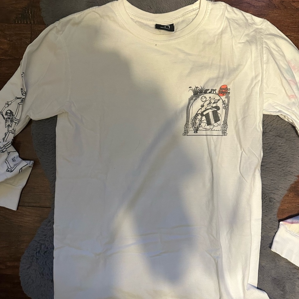 Stussy White Long Sleeve Graphic Tee